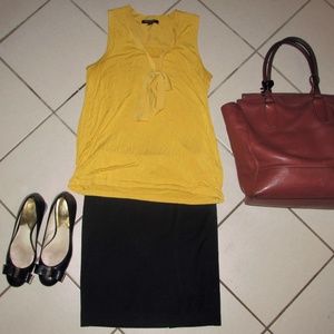 Yellow Banana Republic Top